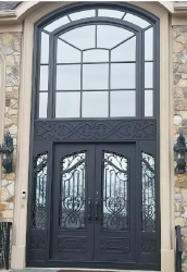 iron double door